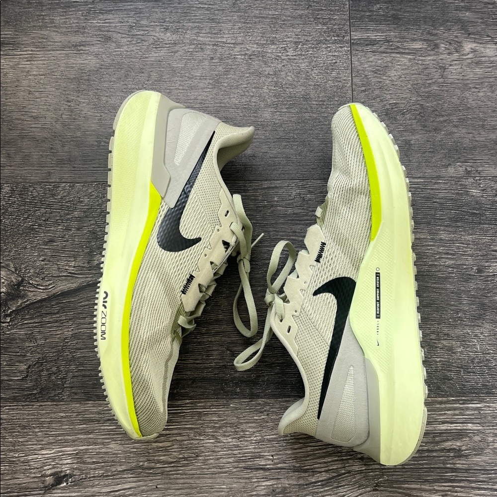 Green Nike shoes
